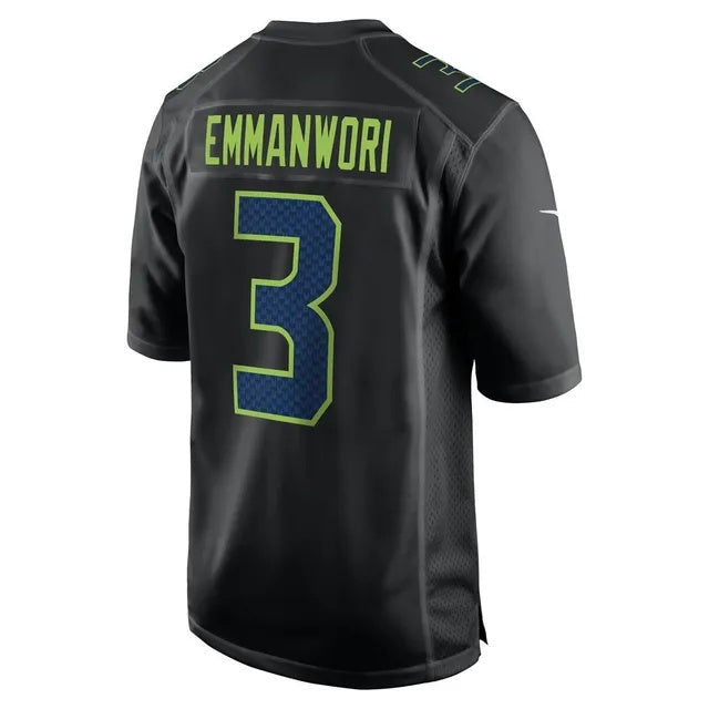 Punc S.Seahawks #3 Nick Emmanwori Black Fashion Game Stitched Jerseys