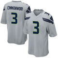 Punc S.Seahawks #3 Nick Emmanwori Player Grey Game Football Jerseys