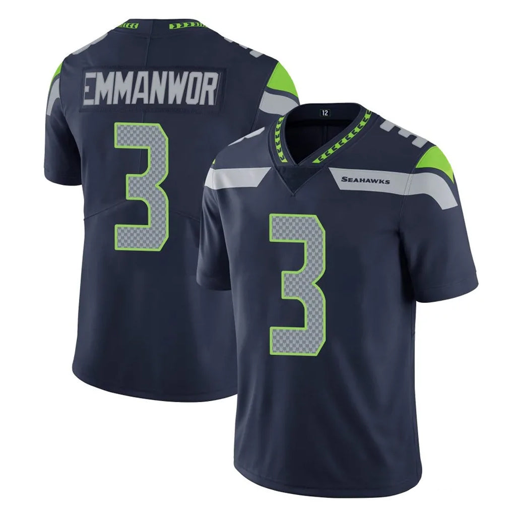 Punc S.Seahawks #3 Nick Emmanwori Player Navy Limited Vapor Untouchable Home Game Stitched Jerseys