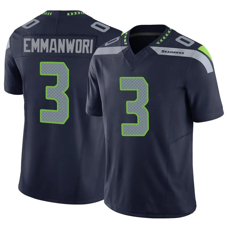 Punc S.Seahawks #3 Nick Emmanwori Player Navy Vapor F.U.S.E. Limited Football Jerseys