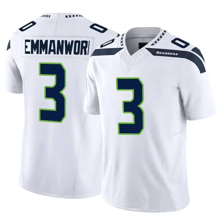 Punc S.Seahawks #3 Nick Emmanwori Player White Vapor F.U.S.E. Limited Football Jerseys