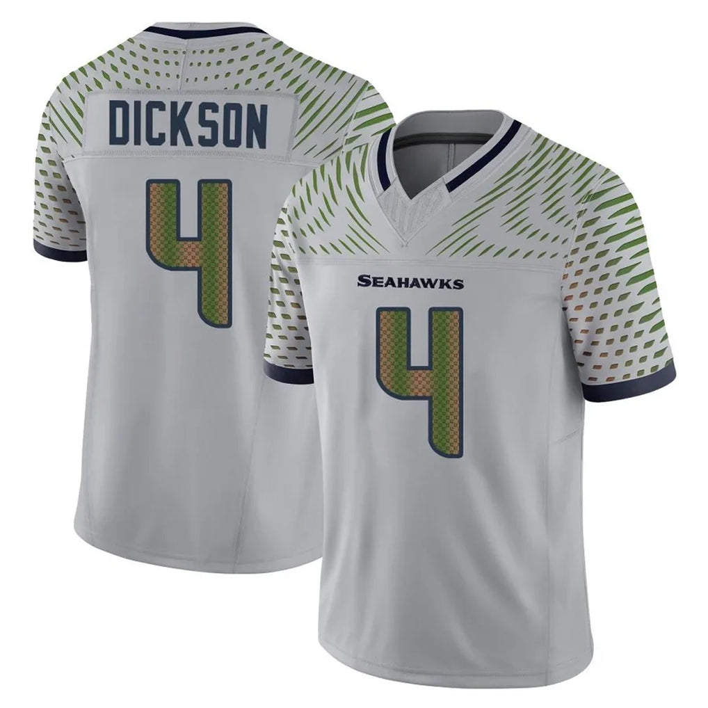 Punc S.Seahawks #4 Michael Dickson Player Grey Limited 2025 Rivalries Collection Home Game Stitched Jerseys
