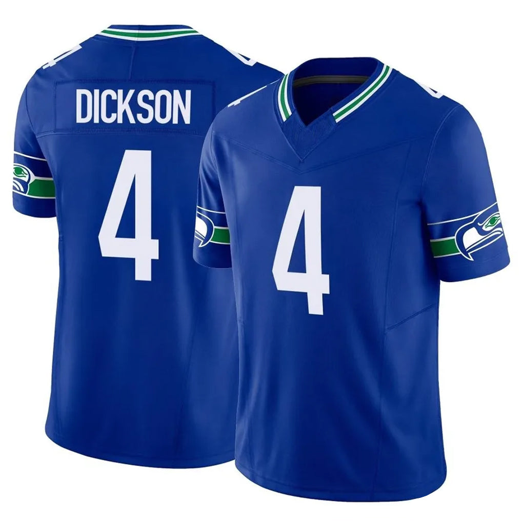Punc S.Seahawks #4 Michael Dickson Player Royal Limited Throwback Vapor F.U.S.E. Home Game Stitched Jerseys