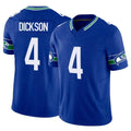 Punc S.Seahawks #4 Michael Dickson Player Royal Limited Throwback Vapor F.U.S.E. Home Game Stitched Jerseys