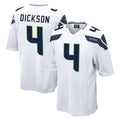 Punc S.Seahawks #4 Michael Dickson Player White Home Game Stitched Jerseys