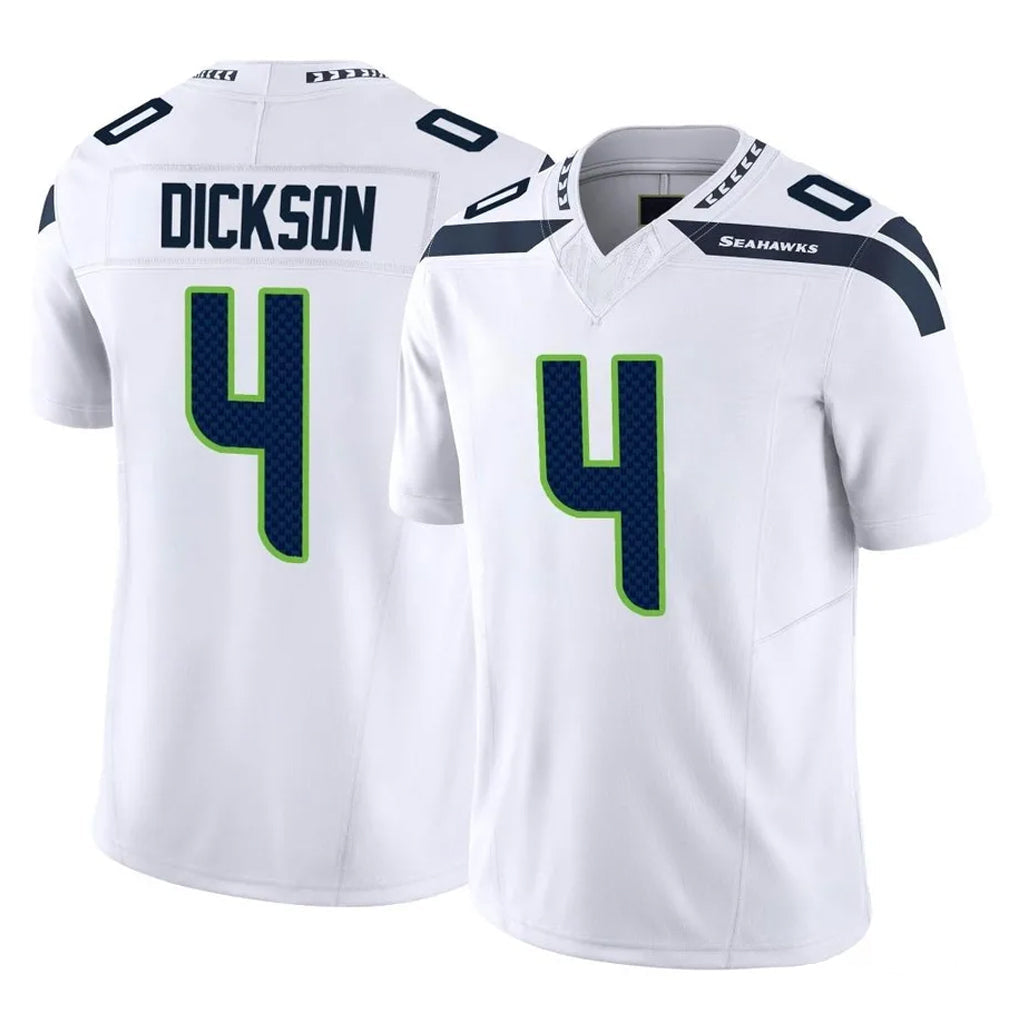 Punc S.Seahawks #4 Michael Dickson Player White Limited Vapor F.U.S.E. Home Game Stitched Jerseys
