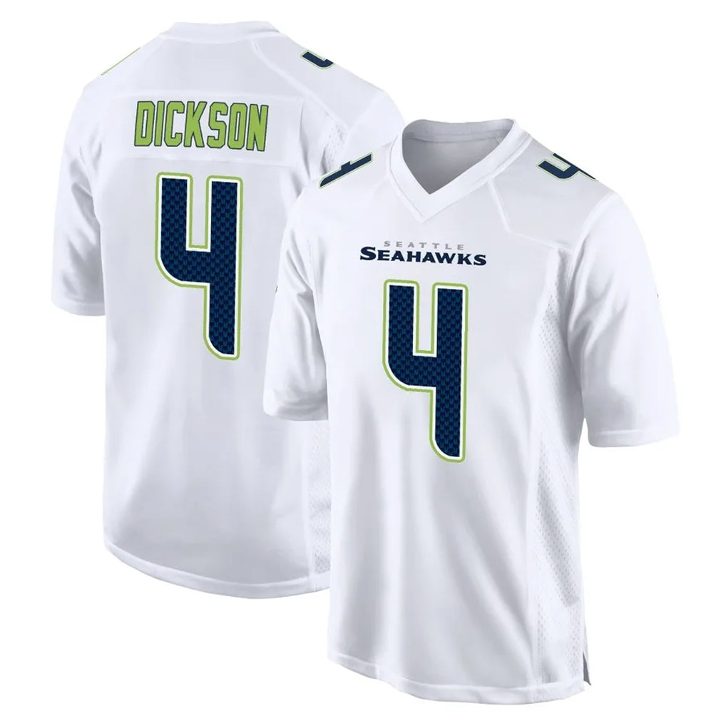 Punc S.Seahawks #4 Michael Dickson Player White Tundra Fashion Home Game Stitched Jerseys