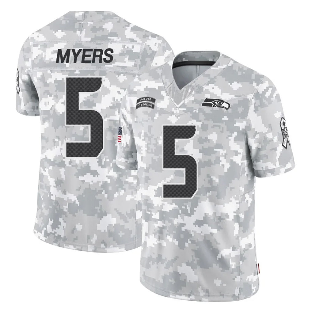 Punc S.Seahawks #5 Jason Myers Player Arctic Camo Limited Salute To Service Home Game Stitched Jerseys