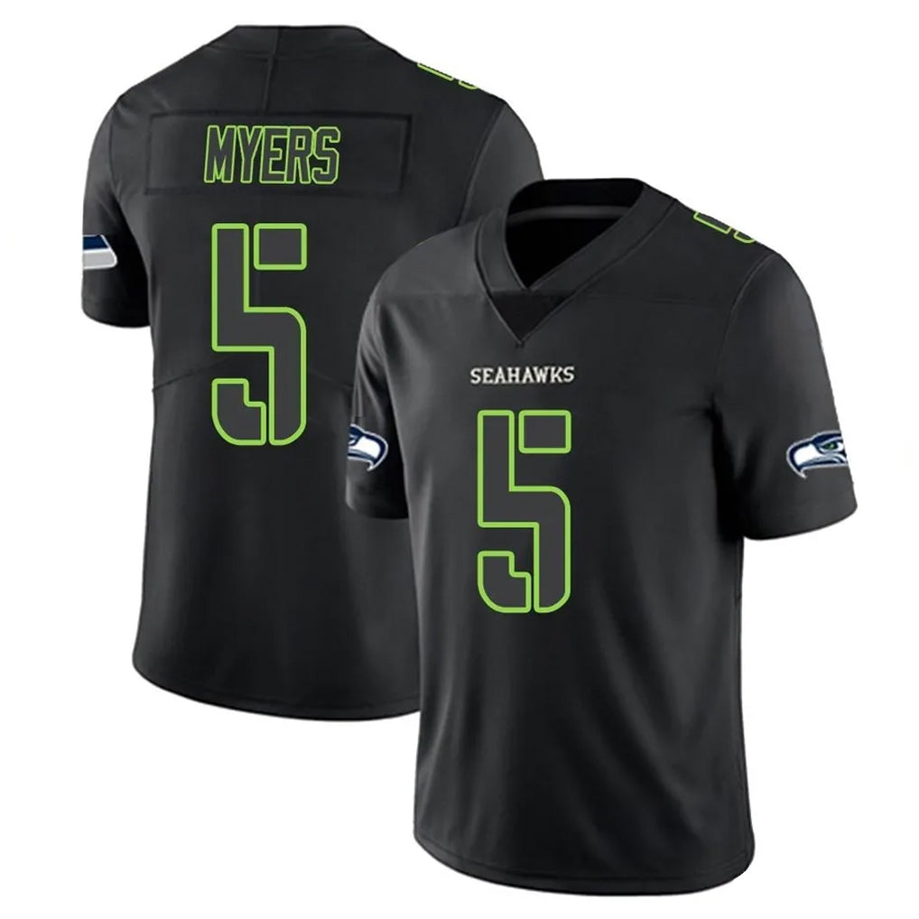 Punc S.Seahawks #5 Jason Myers Player Black Impact Limited Home Game Stitched Jerseys