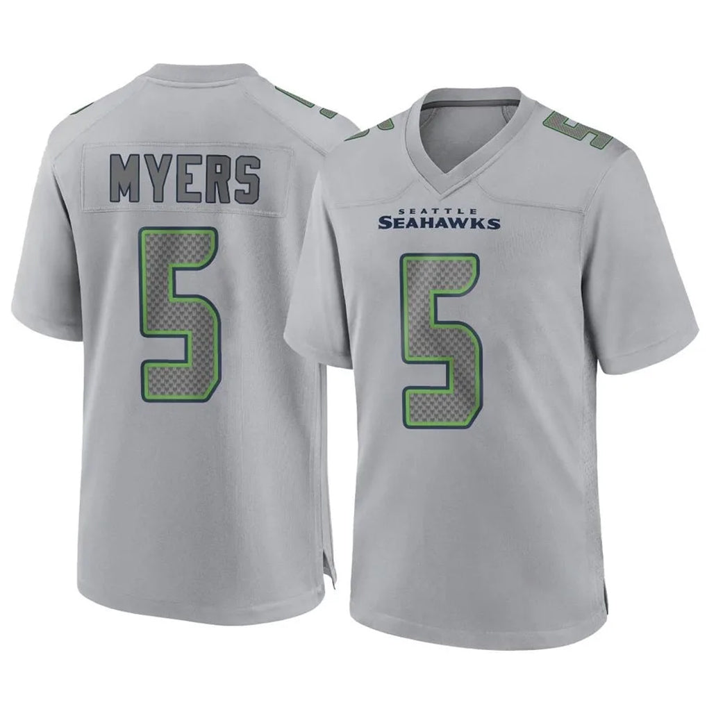 Punc S.Seahawks #5 Jason Myers Player Gray Atmosphere Fashion Home Game Stitched Jerseys