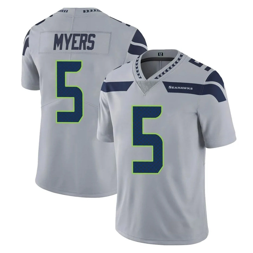 Punc S.Seahawks #5 Jason Myers Player Gray Limited Vapor Untouchable Home Game Stitched Jerseys