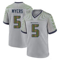 Punc S.Seahawks #5 Jason Myers Player Grey 2025 Rivalries Collection Home Game Stitched Jerseys