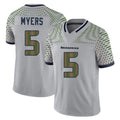 Punc S.Seahawks #5 Jason Myers Player Grey Limited 2025 Rivalries Collection Home Game Stitched Jerseys