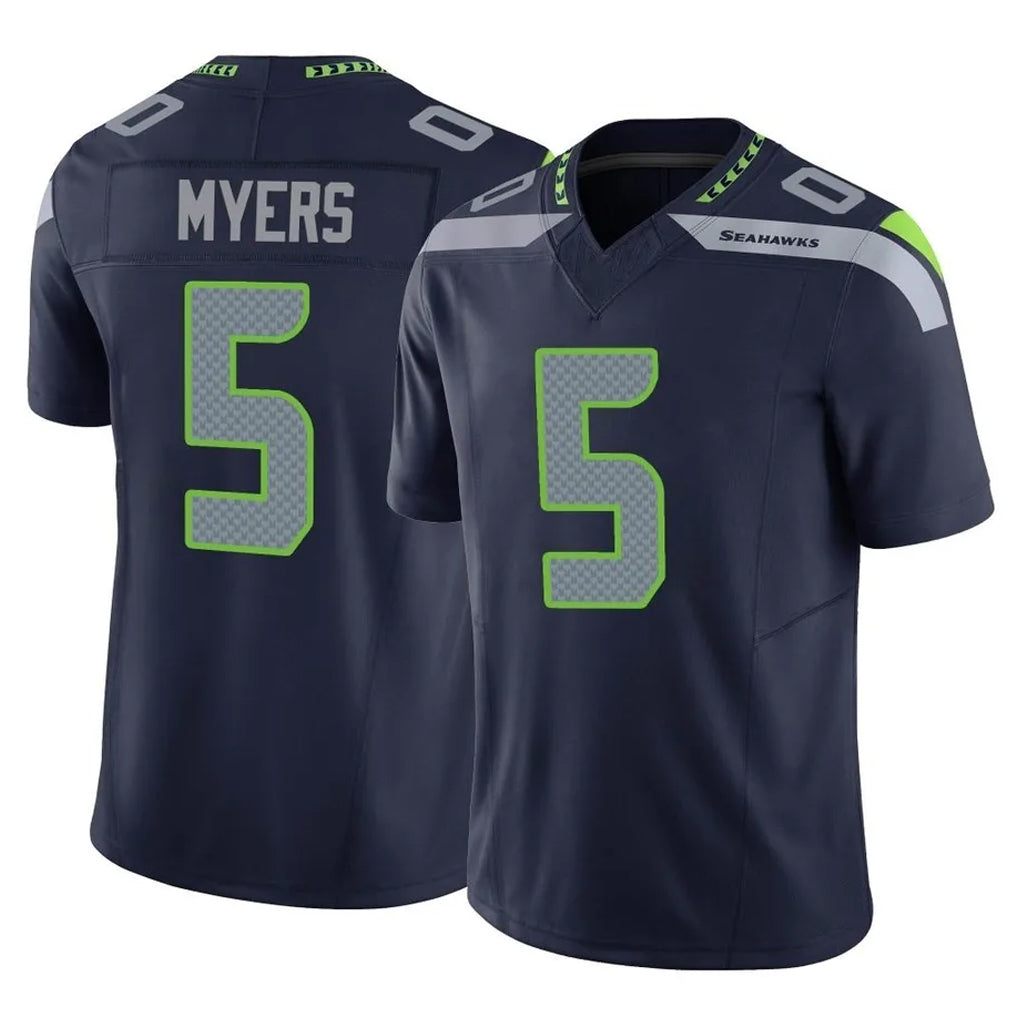 Punc S.Seahawks #5 Jason Myers Player Navy Limited Vapor F.U.S.E. Home Game Stitched Jerseys