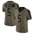 Punc S.Seahawks #5 Jason Myers Player Olive Salute To Service Limited Game Stitched Jerseys