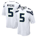 Punc S.Seahawks #5 Jason Myers Player White Home Game Stitched Jerseys