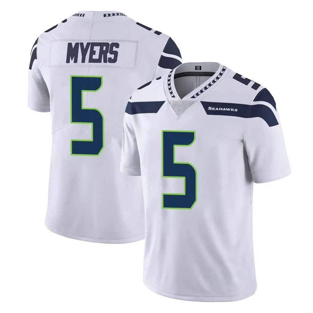 Punc S.Seahawks #5 Jason Myers Player White Limited Vapor Untouchable Home Game Stitched Jerseys