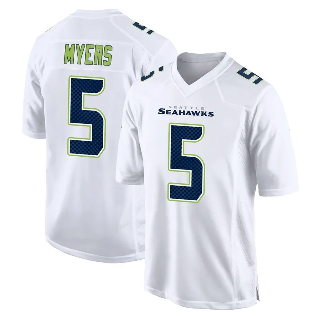 Punc S.Seahawks #5 Jason Myers Player White Tundra Fashion Home Game Stitched Jerseys