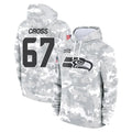 Punc S.Seahawks #67 Charles Cross Player Arctic Camo Limited Salute to Service Pullover Hoodies Game Stitched Jerseys