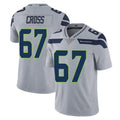 Punc S.Seahawks #67 Charles Cross Player Gray Limited Vapor Untouchable Home Game Stitched Jerseys