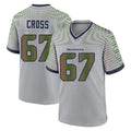 Punc S.Seahawks #67 Charles Cross Player Grey 2025 Rivalries Collection Home Game Stitched Jerseys