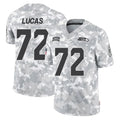 Punc S.Seahawks #72 Abraham Lucas Player Arctic Camo Limited Salute To Service Home Game Stitched Jerseys