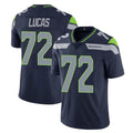 Punc S.Seahawks #72 Abraham Lucas Player Navy Limited Vapor Untouchable Home Game Stitched Jerseys