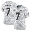 Punc S.Seahawks #7 Uchenna Nwosu Player Arctic Camo Limited Salute To Service Home Game Stitched Jerseys