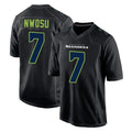 Punc S.Seahawks #7 Uchenna Nwosu Player Black Limited Fashion Home Game Stitched Jerseys