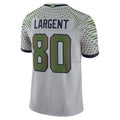 Punc S.Seahawks #80 Steve Largent Player Wolf Gray Rivalries Collection Limited Stitched Jerseys