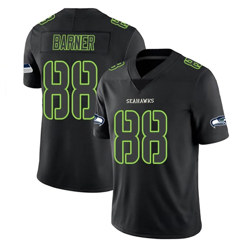Punc S.Seahawks #88 AJ Barner Player Black Impact Limited Home Game Stitched Jerseys