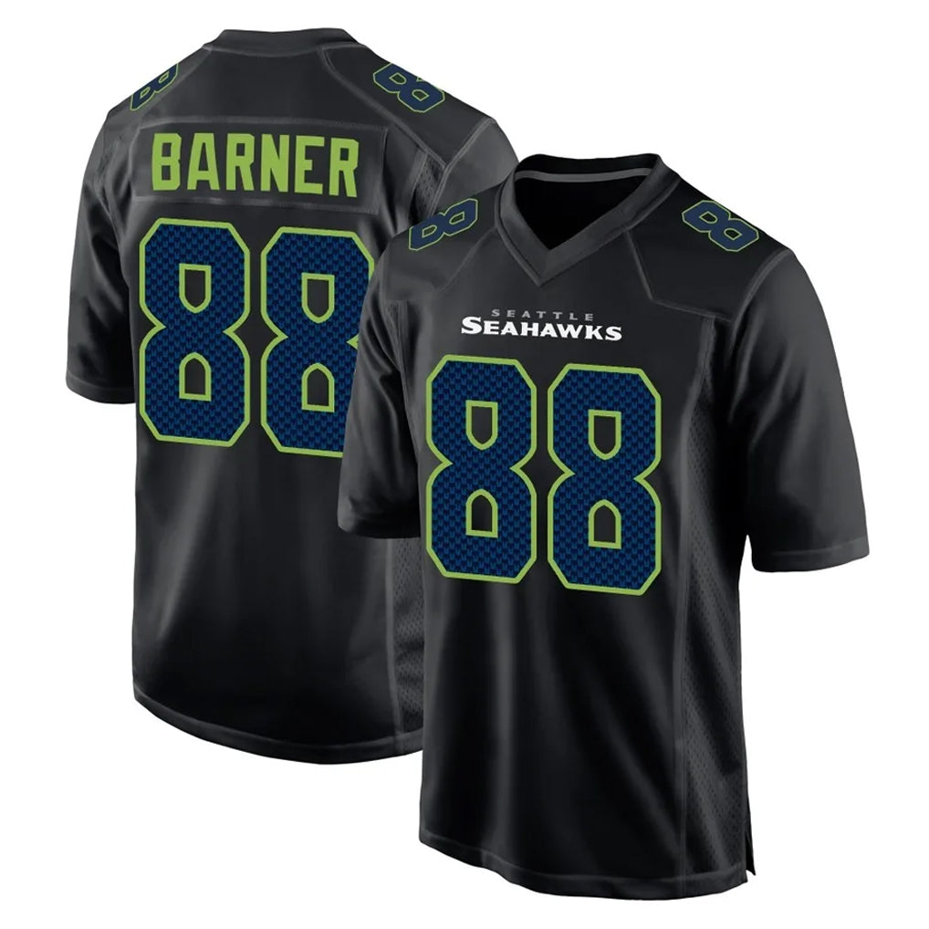 Punc S.Seahawks #88 AJ Barner Player Black Limited Fashion Home Game Stitched Jerseys