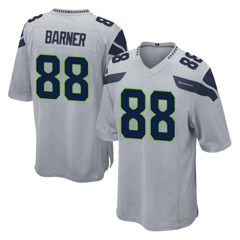 Punc S.Seahawks #88 AJ Barner Player Gray Home Game Stitched Jerseys