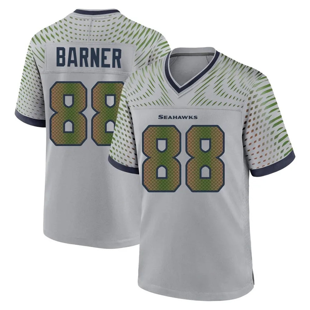Punc S.Seahawks #88 AJ Barner Player Grey 2025 Rivalries Collection Home Game Stitched Jerseys