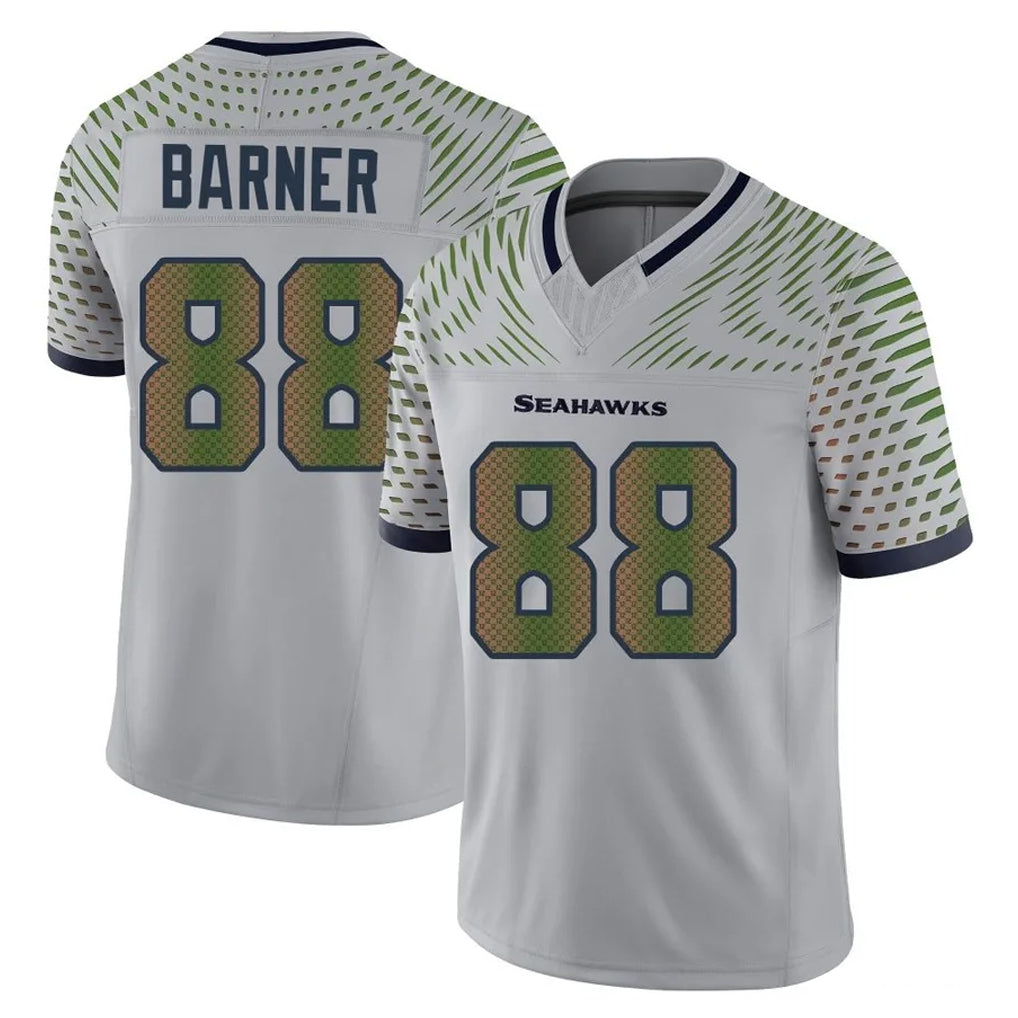 Punc S.Seahawks #88 AJ Barner Player Grey Limited 2025 Rivalries Collection Home Game Stitched Jerseys