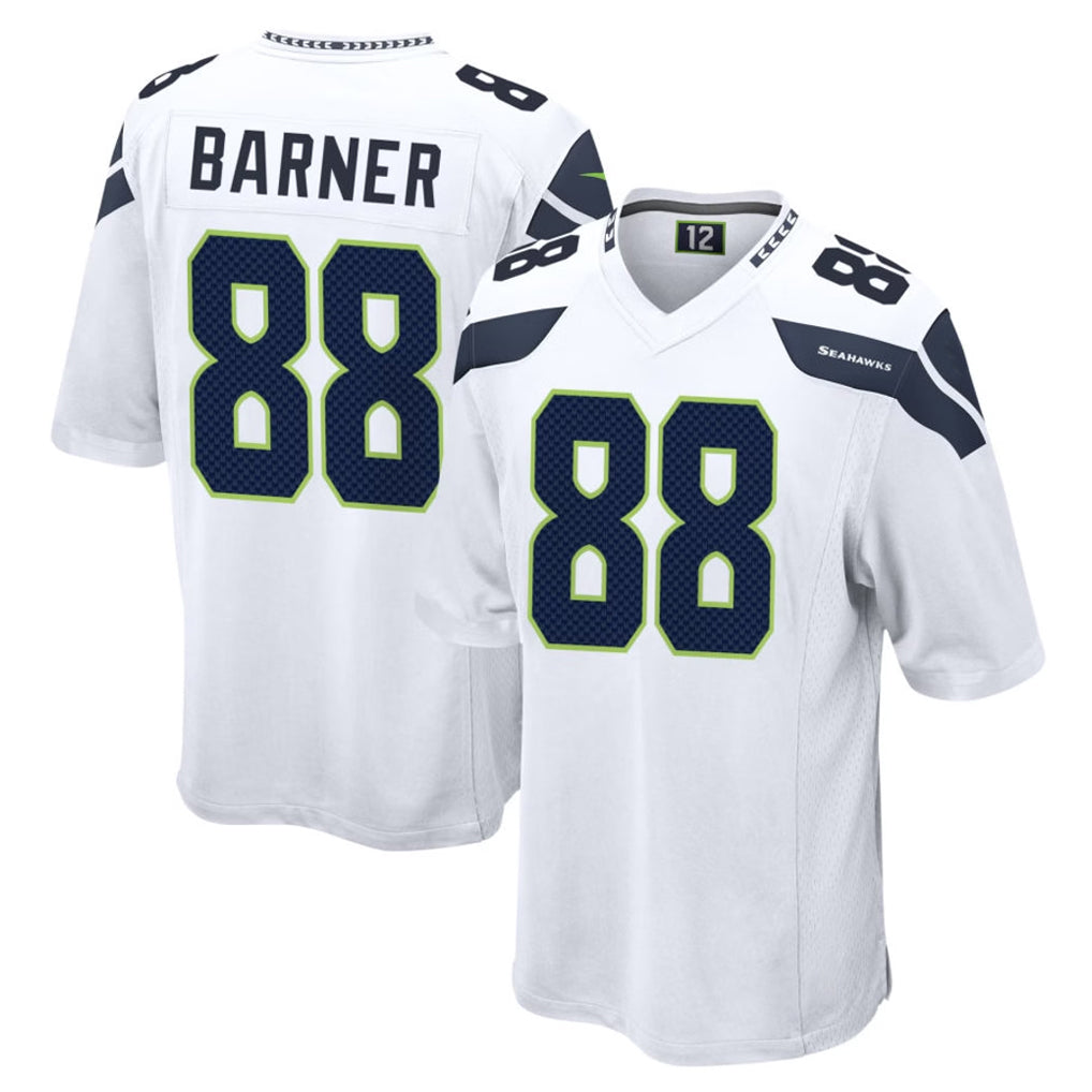 Punc S.Seahawks #88 AJ Barner Player White Home Game Stitched Jerseys