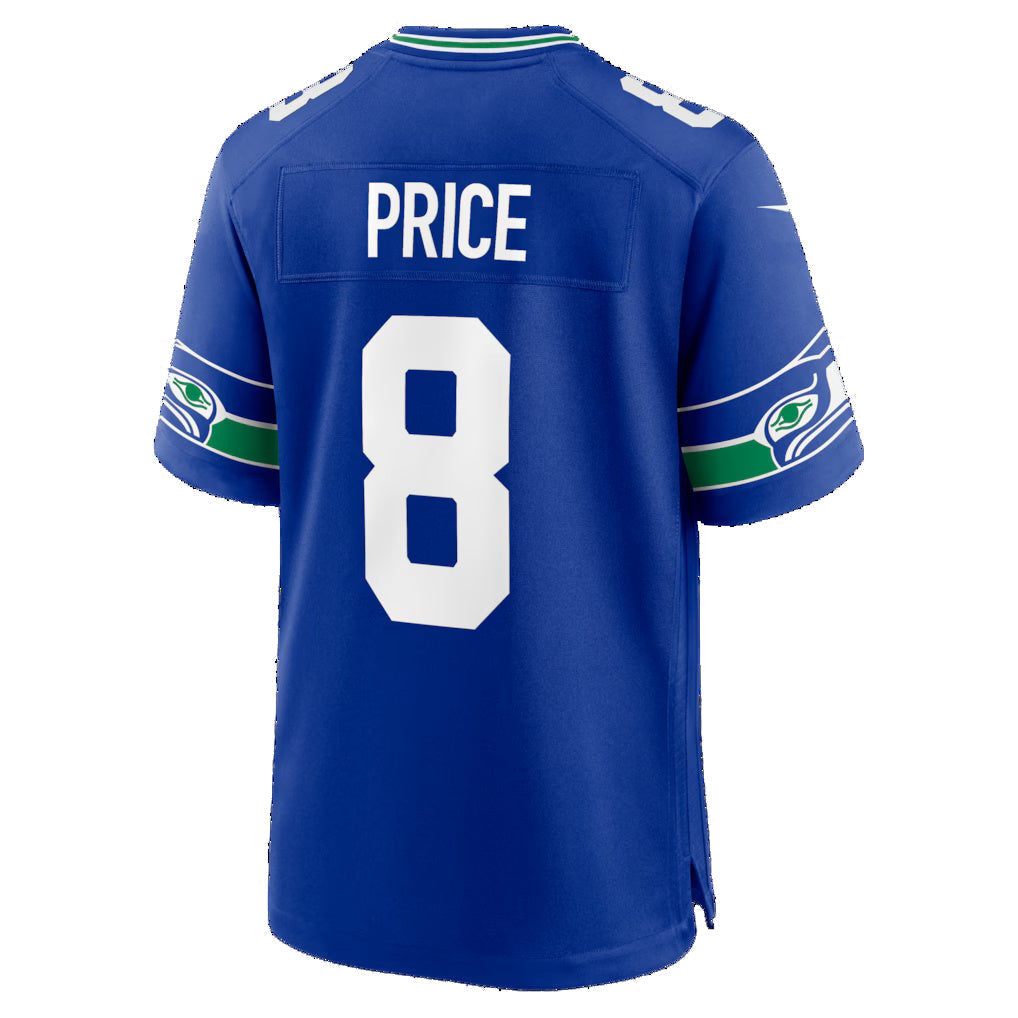 Punc S.Seahawks #8 Jadarian Price Royal Alternate Game Stitched Jerseys
