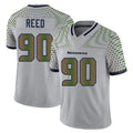 Punc S.Seahawks #90 Jarran Reed Player Grey Limited 2025 Rivalries Collection Home Game Stitched Jerseys