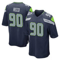 Punc S.Seahawks #90 Jarran Reed Player Navy Home Game Stitched Jerseys
