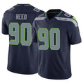 Punc S.Seahawks #90 Jarran Reed Player Navy Limited Vapor F.U.S.E. Home Game Stitched Jerseys