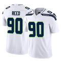 Punc S.Seahawks #90 Jarran Reed Player White Limited Vapor F.U.S.E. Home Game Stitched Jerseys