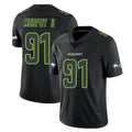 Punc S.Seahawks #91 Byron Murphy II Player Black Impact Limited Home Game Stitched Jerseys