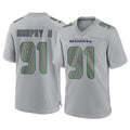 Punc S.Seahawks #91 Byron Murphy II Player Gray Atmosphere Fashion Home Game Stitched Jerseys