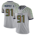 Punc S.Seahawks #91 Byron Murphy II Player Grey Limited 2025 Rivalries Collection Home Game Stitched Jerseys