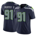 Punc S.Seahawks #91 Byron Murphy II Player Navy Limited Vapor F.U.S.E. Home Game Stitched Jerseys