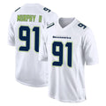 Punc S.Seahawks #91 Byron Murphy II Player White Tundra Fashion Home Game Stitched Jerseys