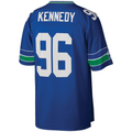 Punc S.Seahawks #96 Cortez Kennedy Mitchell & Ness Royal Legacy Replica Jersey