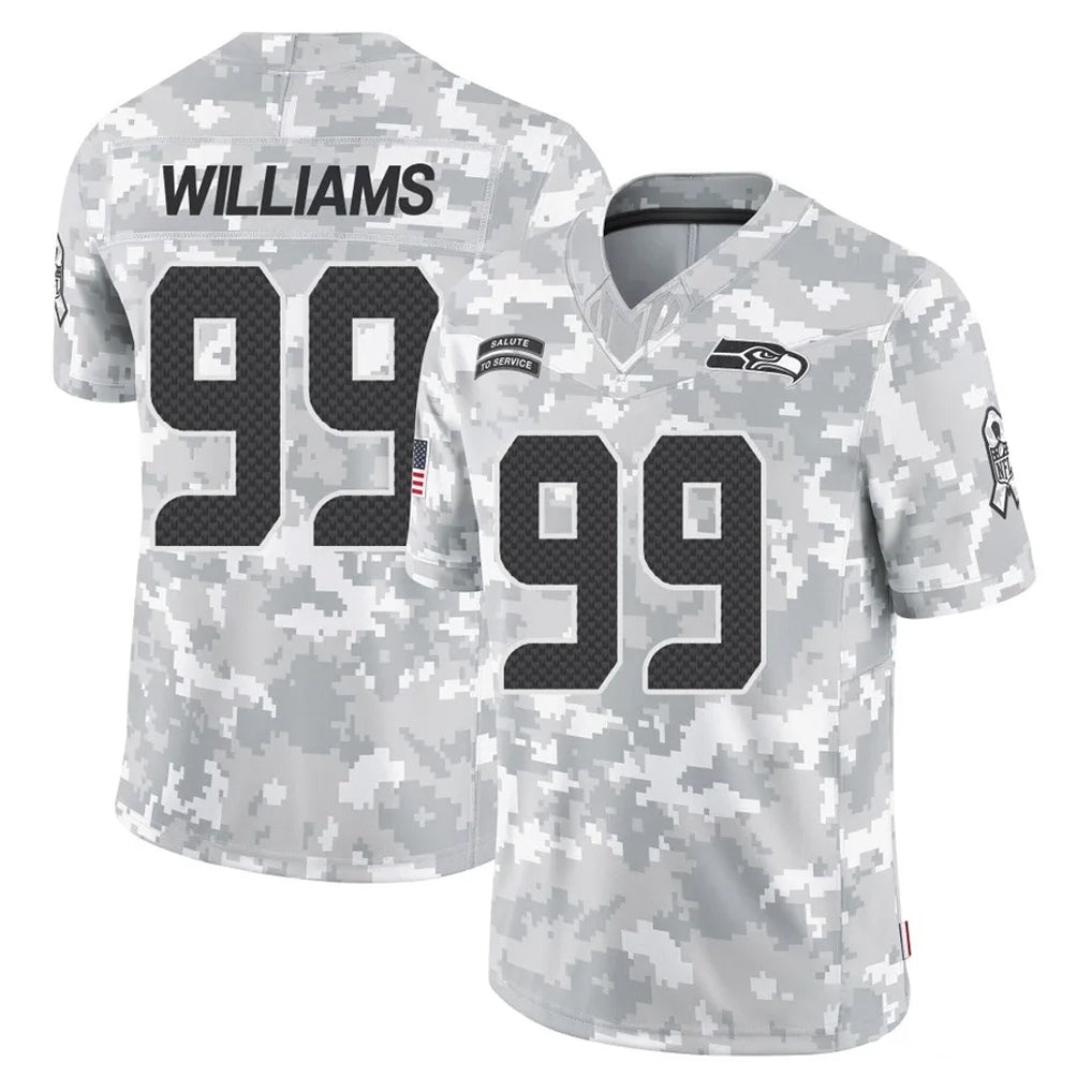 Punc S.Seahawks #99 Leonard Williams Player Arctic Camo Limited Salute To Service Home Game Stitched Jerseys