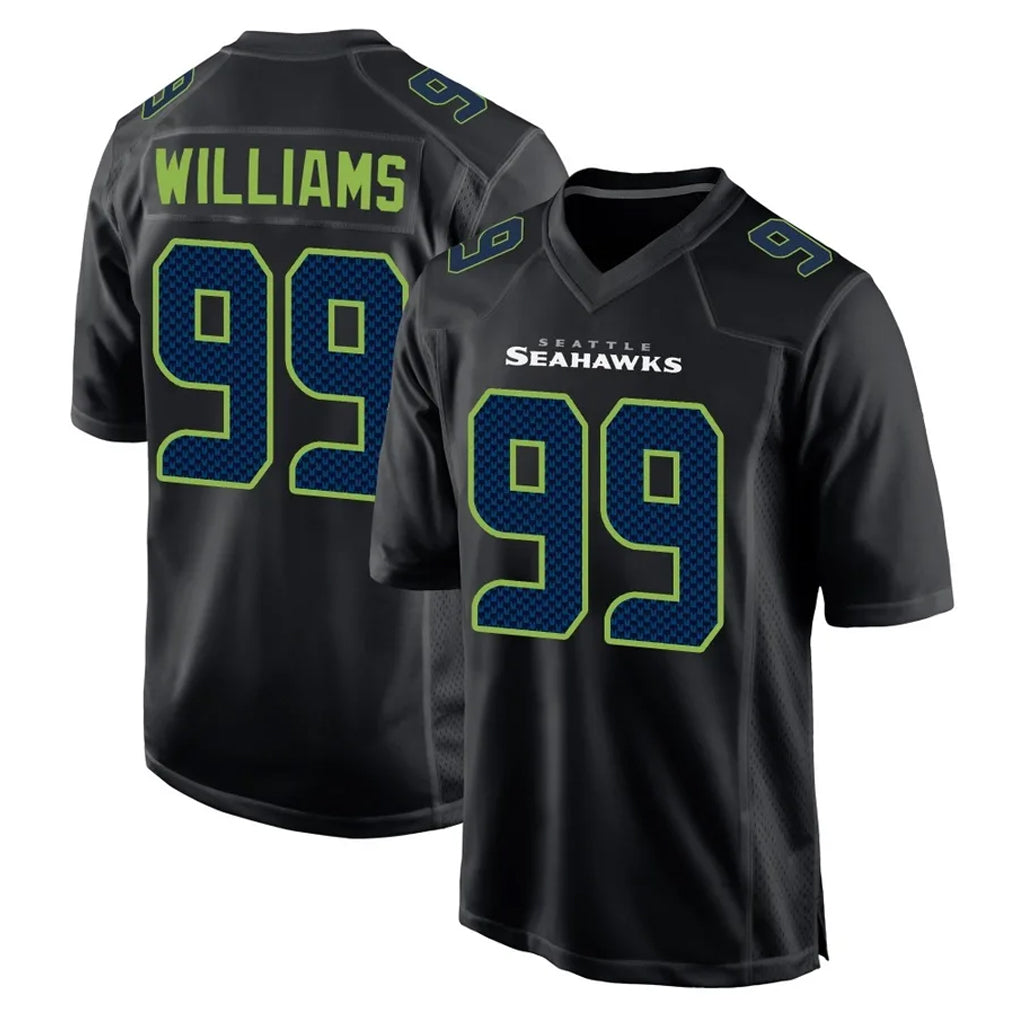 Punc S.Seahawks #99 Leonard Williams Player Black Limited Fashion Home Game Stitched Jerseys