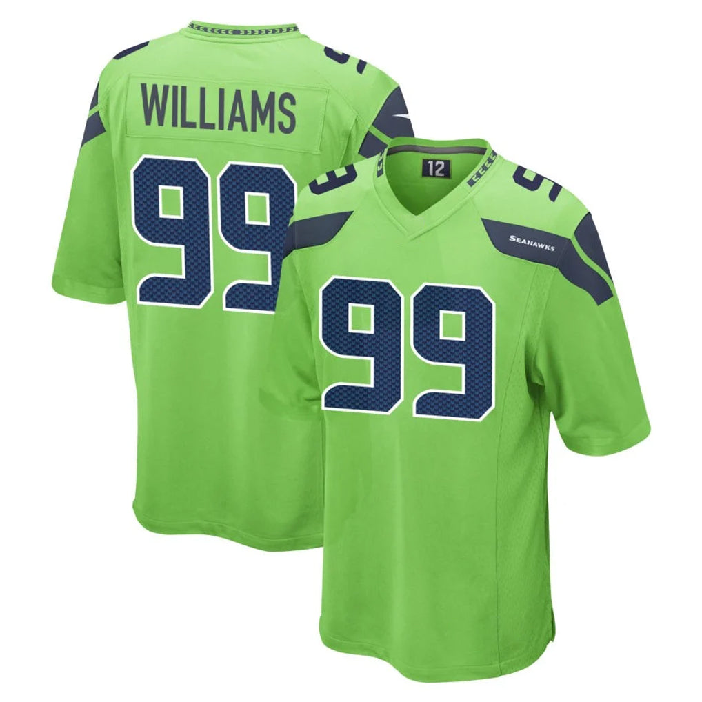 Punc S.Seahawks #99 Leonard Williams Player Green Home Game Stitched Jerseys